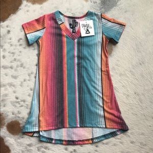 Aztec western print dress